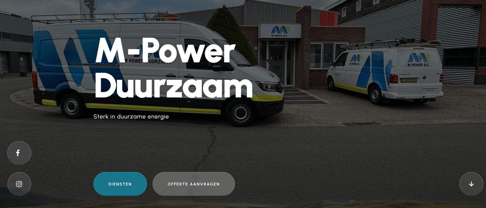 M-Power Duurzaam website screenshot