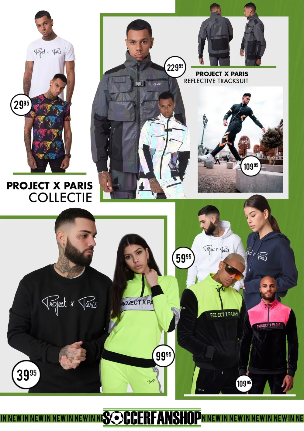 Cataloguspagina-ontwerp voor een streetwear collectie