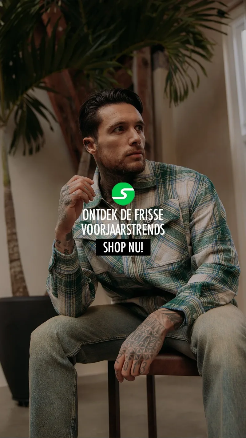 Social media post met voorjaarstrends voor een kledingwinkel